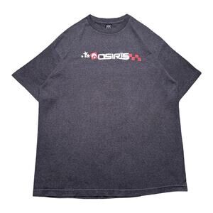 Vintage Y2K Osiris T Shirt Size XL Gray Made In The USA Rare Skate Tee Grunge